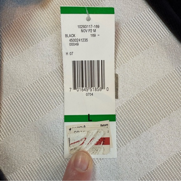 Jones New York Sz L Black Velvet Zip-Up Jacket with Gold Accents NWT - Picture 10 of 14